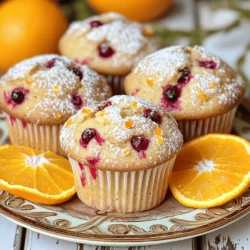 - 1 cup fresh cranberries, chopped - 1 cup all-purpose flour - 1/2 cup whole wheat flour - 1/2 cup sugar - 1 tablespoon baking powder - 1/2 teaspoon baking soda - 1/4 teaspoon salt - 1/2 cup orange juice (freshly squeezed) - Zest of 1 orange - 1/3 cup vegetable oil - 1 large egg - 1 teaspoon vanilla extract - 1/2 cup chopped walnuts (optional) - 1/4 teaspoon cinnamon (for garnish) Gather these ingredients for the best cranberry orange muffins. Fresh cranberries give a tart flavor. The mix of all-purpose and whole wheat flour adds texture. Sugar brings sweetness, while baking powder and soda help the muffins rise. Salt enhances all the flavors. Fresh orange juice and zest add a bright touch. You can use vegetable oil for moisture. A large egg binds everything together. Vanilla extract adds depth to the taste. If you like nuts, chopped walnuts add a nice crunch. Finally, a sprinkle of cinnamon gives a warm finish. This list covers everything you need to create these tasty treats. For the full experience, check out the Full Recipe. Enjoy every bite of your homemade muffins! First, you need to preheat the oven to 375°F (190°C). This step is key for even baking. While the oven heats, prepare your muffin tin. You can line it with paper liners or grease it lightly. Next, take a large mixing bowl. Combine the all-purpose flour, whole wheat flour, sugar, baking powder, baking soda, and salt. Whisk these dry ingredients until they mix well. This helps the muffins rise nicely. In another bowl, mix the wet ingredients. Combine the fresh orange juice, orange zest, vegetable oil, large egg, and vanilla extract. Stir until everything is smooth and well blended. This mixture adds moisture and flavor to your muffins. Now, it’s time to bring it all together. Pour the wet ingredients into the dry ingredients. Gently stir until just combined. Be careful not to overmix, as this can make your muffins tough. Spoon the batter into the prepared muffin tin, filling each cup about three-quarters full. For extra flavor, sprinkle a pinch of cinnamon on top. Bake for 18-20 minutes. Check if they are done by inserting a toothpick into the center. If it comes out clean, the muffins are ready. Once baked, let them cool in the pan for about five minutes. Then transfer them to a wire rack to cool completely. Enjoy your fresh and flavorful cranberry orange muffins! For the full recipe, refer to the section above. To make great muffins, start with your ingredients at room temperature. Cold eggs or milk can change how they mix. Let them sit out for a bit before you begin. This simple step helps the muffins rise better. Avoid overmixing your batter. Mix until just combined. If you stir too much, your muffins will be tough. A few lumps are okay. Focus on gently folding the wet and dry ingredients together. You can boost the flavor of your cranberry orange muffins with spices or extracts. Add a pinch of nutmeg for warmth. You can also try a splash of almond extract for a unique twist. These small changes can make a big difference in taste. To serve the muffins, present them warm. A light dusting of powdered sugar adds a sweet touch. You can also drizzle honey on top for extra sweetness. Place the muffins on a decorative plate with fresh orange slices. This not only looks nice, but it also brightens the dish. Enjoy your tasty creation with a cup of tea or coffee for a perfect snack. {{image_2}} You can swap cranberries with other berries. Blueberries or raspberries work well. They add a sweet twist. For gluten-free options, use almond flour or coconut flour. These alternatives change the texture, making them lighter. Adding chocolate chips gives a rich flavor. Dark chocolate pairs nicely with the tartness of cranberries. You can also mix in nuts or seeds. Chopped walnuts or sunflower seeds add crunch. This makes every bite exciting. If you want low-sugar muffins, use less sugar or a sugar substitute. This keeps the muffins tasty while cutting calories. For vegan muffins, replace the egg with applesauce. You can also use plant-based milk instead of regular milk. These changes make the muffins friendly for everyone. For the full recipe, refer back to the Cranberry Bliss Orange Muffins section. To keep your cranberry orange muffins fresh, store them at room temperature for up to three days. Place them in an airtight container. This method helps retain moisture and flavor. If you live in a humid area, refrigeration can prevent spoilage. However, this may dry out the muffins. Wrap them in plastic wrap before placing them in the fridge for better results. Freezing is a great way to extend the life of your muffins. First, make sure they are completely cool. Then, wrap each muffin tightly in plastic wrap. Place the wrapped muffins in a freezer-safe bag or container. This prevents freezer burn and keeps them fresh. They can stay in the freezer for up to three months. When you want to enjoy them, just pull them out and let them thaw at room temperature. To revive your muffins after storage, preheat your oven to 350°F (175°C). Place the muffins on a baking sheet. Heat them for about 10 minutes. This method makes them warm and soft again. You can also microwave them for 15-20 seconds for a quick option. Just be careful not to overheat, as they can become tough. Enjoy your delicious cranberry orange muffins warm! How do I know when my muffins are done? You can check if your muffins are done by inserting a toothpick into the center. If it comes out clean or with a few crumbs, your muffins are ready. They should also be golden brown on top and spring back when lightly touched. Can I use dried cranberries instead of fresh? Yes, you can use dried cranberries. Just soak them in warm water or orange juice for about 10 minutes. This will help them plump up and add moisture to your muffins. What can I serve with cranberry orange muffins? These muffins pair well with butter, cream cheese, or a drizzle of honey. They also taste great with a side of fresh fruit or a cup of tea. How can I make these muffins healthier? To make your muffins healthier, you can reduce the sugar or substitute it with honey or maple syrup. You can also add more whole wheat flour or substitute some oil with applesauce for moisture. Can I prepare the batter ahead of time? Yes, you can prepare the batter ahead of time. Store it in the fridge for up to two hours before baking. Just remember to mix it gently before filling the muffin tin, as it may thicken. For the full recipe, check out the details above. Cranberry orange muffins are a tasty treat with bright flavors. We covered the key ingredients, easy steps for mixing, and tips for perfect baking. Don't forget about variations and how to store your muffins. Experimenting with flavors or substitutes can bring new joy to this recipe. Enjoy your fresh, warm muffins as a delightful snack or breakfast. Happy baking!