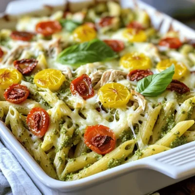 Pesto Chicken Pasta Bake Flavorful and Comforting Dish