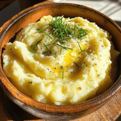When making creamy garlic mashed potatoes, you need some simple ingredients. Each one adds great taste and texture. Here’s what you will need: - 2 pounds Yukon Gold potatoes, peeled and cubed - 4 cloves garlic, minced - ½ cup heavy cream - ¼ cup unsalted butter - ½ cup sour cream - Salt and pepper to taste - 2 tablespoons fresh chives, chopped (for garnish) - 1 teaspoon garlic powder (optional for extra flavor) These ingredients work together to create a dish that is both creamy and full of flavor. Yukon Gold potatoes are ideal. They have a buttery texture that makes your mash smooth. Garlic gives a nice kick, while the cream and sour cream add richness. The butter adds a silky finish. Using fresh chives for garnish gives your dish a pop of color and a fresh taste. If you want extra garlic flavor, add garlic powder. This recipe is easy to follow, and you can find the full recipe in the article. Enjoy cooking! Start by boiling a large pot of salted water. Use enough water to cover the potatoes. Add 2 pounds of cubed Yukon Gold potatoes. Cook the potatoes for 15 to 20 minutes. You want them fork-tender, meaning a fork goes in easily. Once done, drain the potatoes well in a colander. Return them to the pot. This keeps them warm while you prepare the garlic butter. In a small saucepan, melt ¼ cup of unsalted butter over medium heat. Once melted, add 4 minced garlic cloves. Sauté them for about 2 to 3 minutes. Watch carefully to avoid browning the garlic. You want the garlic fragrant, not burnt. This mixture adds a rich flavor to your mashed potatoes. Pour the garlic butter mixture over the drained potatoes. Next, add ½ cup of heavy cream and ½ cup of sour cream. Now it's time to mash! Use a potato masher for a smooth and creamy texture. If you like it chunkier, mash until you reach your desired consistency. Season with salt, pepper, and 1 teaspoon of garlic powder if desired. Mix everything well for a creamy finish. Taste and adjust the seasoning as needed. For a lovely touch, garnish with fresh chives. You can find the full recipe above. To get the best creamy texture, start with Yukon Gold potatoes. These potatoes have a smooth and buttery flavor. They mash well and create that perfect creamy consistency. Make sure to peel and cube them to help them cook evenly. Using warm ingredients is also important. When you add cold cream or butter to hot potatoes, it can make them gummy. Warm your butter and cream before mixing them in. This small step can make a big difference in the final dish. You can add more flavor with some simple seasonings. Try adding fresh herbs like rosemary or thyme. These herbs pair well with garlic and give a fresh taste. You might also add a pinch of nutmeg for a warm, earthy note. If you want stronger garlic flavor, consider using garlic powder. It can boost the garlic taste without adding more fresh garlic. Add it slowly until you reach your desired flavor. Taste your mashed potatoes often to find the right balance. For mashing, I recommend using a potato masher. It gives you better control over the texture. You can mash them smooth or leave some lumps if you prefer. If you want a super creamy result, you can use a stand mixer. It will whip the potatoes quickly and make them fluffy. Just be careful not to overmix, as this can make them gluey. A handheld mixer can also work, but it may not give the same creamy results. For the full recipe, check out the [Full Recipe]. {{image_2}} You can use different types of potatoes for your mashed potatoes. Yukon Gold gives a rich taste. Russet potatoes will make them fluffier. If you want a unique flavor, try sweet potatoes. They add a nice sweetness. If you need a dairy-free option, use almond milk or coconut milk. Instead of butter, you can use olive oil. This keeps the creamy texture while being plant-based. To enhance flavor, consider adding herbs and spices. Chives and parsley work well. For a kick, try adding a pinch of cayenne pepper. You can also mix in roasted garlic for a deeper taste. Incorporating cheese is a great way to add richness. Cream cheese offers a smooth texture. Parmesan adds a nice salty bite. For a bold twist, try blue cheese or cheddar. Garnish your mashed potatoes with fresh herbs. Chives, parsley, or even a sprinkle of paprika can make them pop. You can also drizzle olive oil or melted butter on top for shine. Serve your creamy garlic mashed potatoes with roasted meats or grilled vegetables. They pair well with steak, chicken, or fish. For a fun twist, put them in a bowl, and add your favorite toppings like bacon bits or caramelized onions. For the full recipe, check out the Full Recipe section. For storing your creamy garlic mashed potatoes, use airtight containers. Glass or plastic containers with tight lids work well. Make sure they are clean and dry before adding the potatoes. Place the lid on securely to keep out air. This helps prevent drying out. Store the mashed potatoes in the fridge. They stay fresh for about three to five days. When it's time to enjoy your leftovers, you have a few options. You can reheat them in the microwave or on the stove. If using the microwave, place the potatoes in a safe dish. Cover them with a damp paper towel. Heat in short bursts, stirring in between. On the stove, warm them over low heat. Stir often to avoid sticking. To regain creaminess, add a splash of heavy cream or milk while reheating. Mix well to bring back that smooth texture. If they seem dry, don’t hesitate to add more cream. You can freeze your creamy garlic mashed potatoes for later. First, let them cool completely. Use freezer-safe bags or containers. Portion them into smaller sizes for easy meals. Remove as much air as possible before sealing. To defrost, place the frozen potatoes in the fridge overnight. For quicker results, warm them in the microwave. When ready to eat, follow the reheating guidelines to restore creaminess. Enjoy your delicious potatoes anytime! Check out the Full Recipe for detailed cooking steps. Yukon Gold potatoes are the best choice for creamy mashed potatoes. They have a buttery texture that creates a rich taste. Their waxy nature helps them mash smoothly. You can also use Russet potatoes for fluffier results. They absorb more liquid, giving a lighter feel. For the best outcome, combine both types for a perfect mix of creaminess and fluffiness. Yes, you can prepare creamy garlic mashed potatoes ahead of time. Make them a day before your meal. After mashing, let them cool completely. Store them in an airtight container in the fridge. When you're ready to serve, reheat them gently. You can add a splash of cream for extra creaminess. Stir well to mix everything together. If your mashed potatoes are lumpy, don’t worry! You can fix them. First, try mashing them again with a potato masher. If that doesn't work, use a hand mixer for a smoother texture. Add a bit more cream or butter to help blend everything. If needed, pass the potatoes through a fine sieve. This will give you a silky finish. In this post, you learned how to make creamy garlic mashed potatoes. We covered ingredients, step-by-step instructions, and great tips for flavor and texture. Remember, using Yukon Gold potatoes and warm ingredients is key. Feel free to explore variations to match your taste. Whether you’re serving them for a holiday or regular meal, these mashed potatoes will impress. Store leftovers properly to enjoy later. Now, get ready to make a dish that your family will love!
