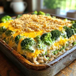 Cheesy Broccoli Rice Casserole Tasty Comfort Meal