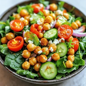 Crispy Chickpea Salad With Fresh Flavor Boost
