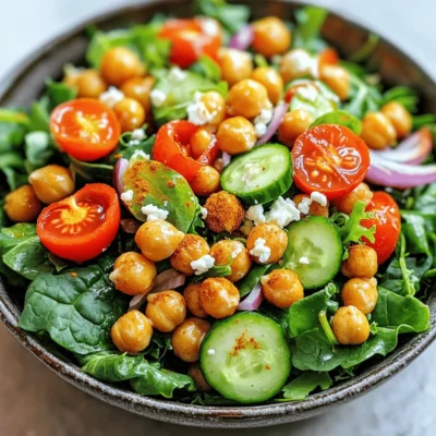 Crispy Chickpea Salad With Fresh Flavor Boost